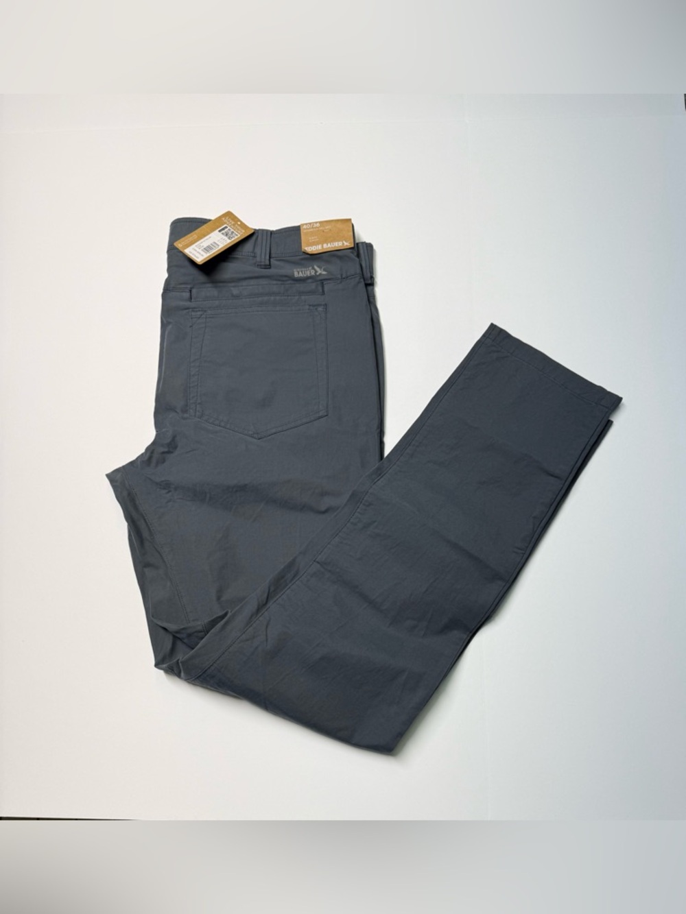 Eddie Bauer Voyager Flex Twill storm 5PK  Hiking Pants  Mens Size 40x36 Gray NWT